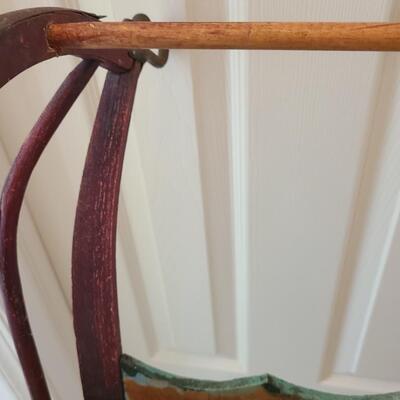 Lot 389U: Antique Painted Sled 