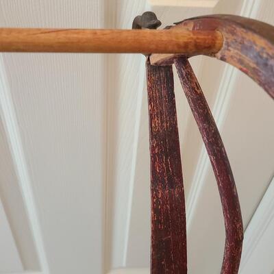 Lot 389U: Antique Painted Sled 