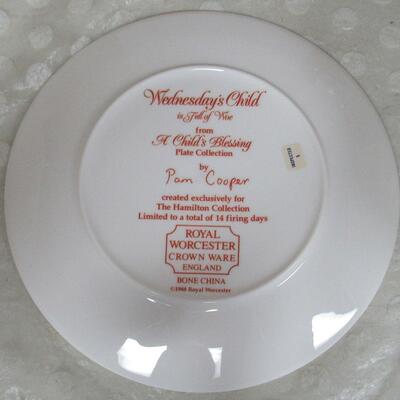 Wednesday's Child Full of Woe, 1988, Royal Worcester, Crown Ware