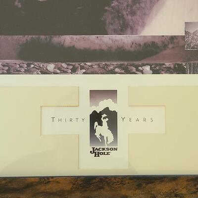 Lot 422: Jackson Hole Thirty Years Framed Artwork 