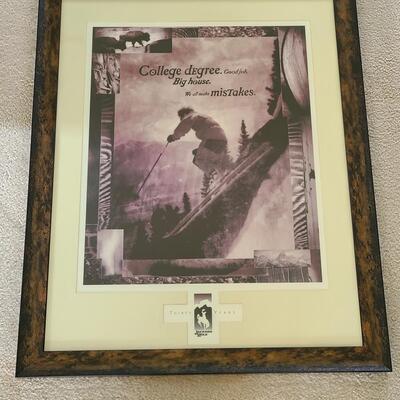Lot 422: Jackson Hole Thirty Years Framed Artwork 