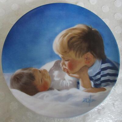 Brotherly Love Plate #1843R, 1981, Special Moments Collection