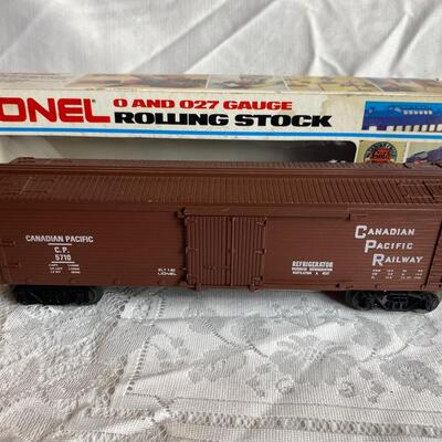 Vi rage Lionel Canadian Pacific Reefer Train Car with original box