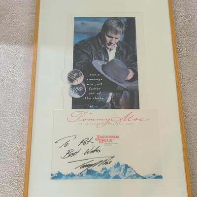 Lot 390: Tommy Moe, Olympic Skier Signed Jackson Hole Artwork