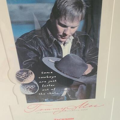 Lot 390: Tommy Moe, Olympic Skier Signed Jackson Hole Artwork