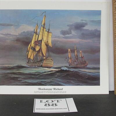 Vintage 1970s "Bonhomme Richard" Print, USA
