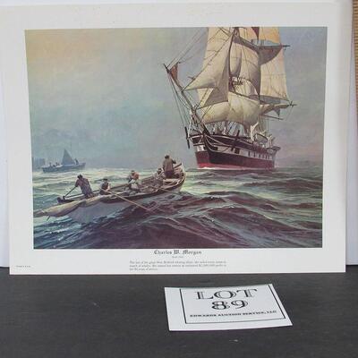 Vintage 1970s "Charles M Morgan" Print, USA