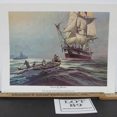 Vintage 1970s "Charles M Morgan" Print, USA