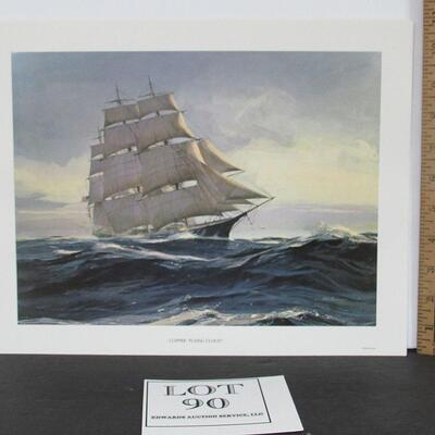 Vintage 1970s Clipper Ship "Flying Cloud", USA