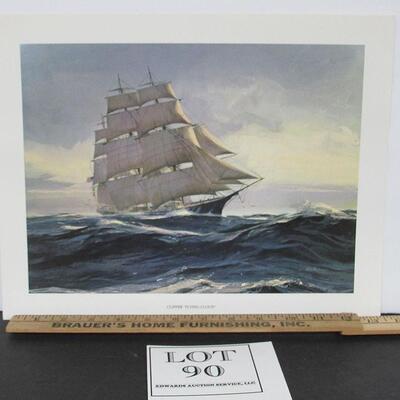 Vintage 1970s Clipper Ship "Flying Cloud", USA