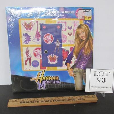 Older Hannah Montana Unused Set Repositional Wall Wonders, Sealed