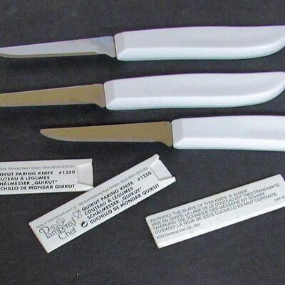Lot of 3 Pampered Chef Small Knives