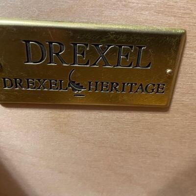 Lot #23 -- Drexel Computer Desk with bookshelves & file drawers