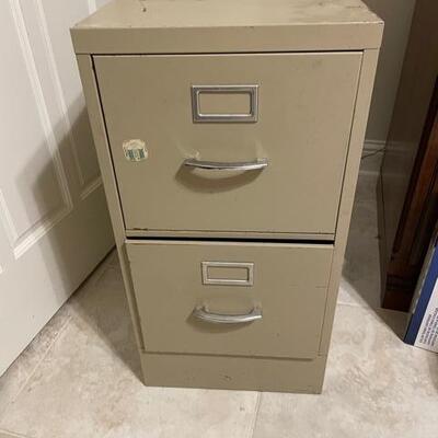 Lot #26 -- 2 Drawer Metal Filing Cabinet #2