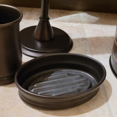 Lot 509: Brushed Brass Bathroom  Accessories 