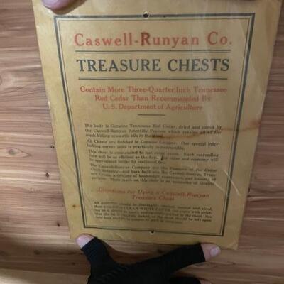 Lot #30 -- Vintage Casewell-Runyan Cedar Chest
