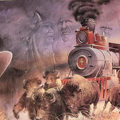 Lot 514: "Prairie Thunder" 1994 Carnegie Fine Arts Series by Robert Carver Signed and Numbered 