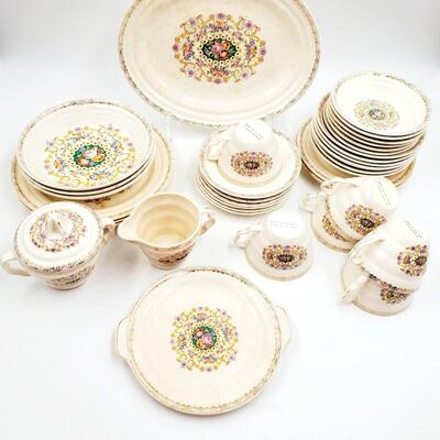 WARRANTED 22K GOLD HAND DECORATED IVORY PORCELAIN BY SEBRING