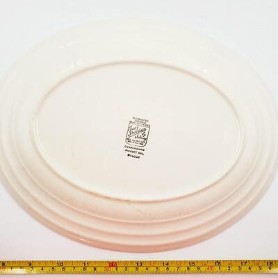 WARRANTED 22K GOLD HAND DECORATED IVORY PORCELAIN BY SEBRING "MELODY"