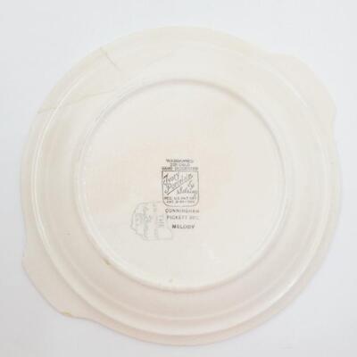 WARRANTED 22K GOLD HAND DECORATED IVORY PORCELAIN BY SEBRING "MELODY"