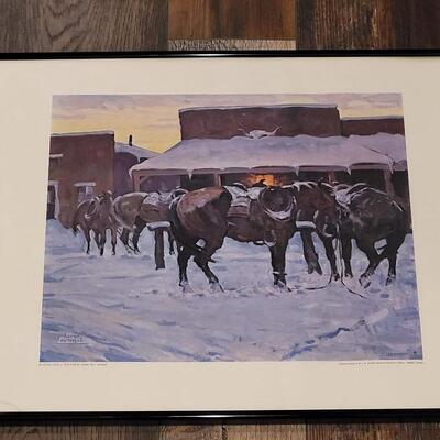 Lot 515: "Waiting for a Winner" print by Arthur Roy Mitchell 