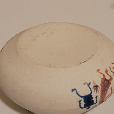 Lot 516: Ceramic Vessel and Kokopelli Ornament 