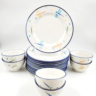 "MAYFIELD" DRAGONFLIES MONTGOMERY-WARD DISHWARE 