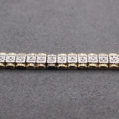 LOT#C10: Marked .925 Sterling Thai Bracelet [15.77g]