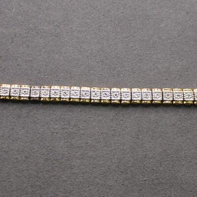 LOT#C10: Marked .925 Sterling Thai Bracelet [15.77g]