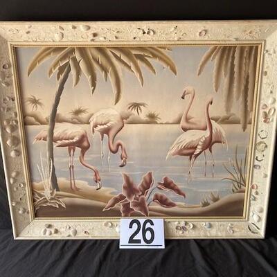 LOT#T26: Mid-Century Offset Canvas (Old Florida Style)
