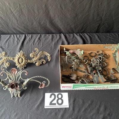 LOT#T28: Assorted Mixed Metal Window Treatment Accents (Polychrome)