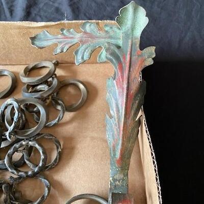 LOT#T28: Assorted Mixed Metal Window Treatment Accents (Polychrome)