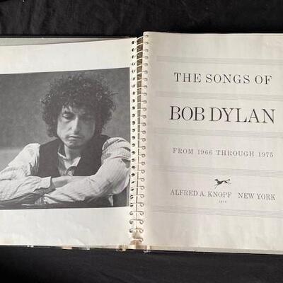 LOT#T32: Songs of Bob Dylan By Knoph Music Book