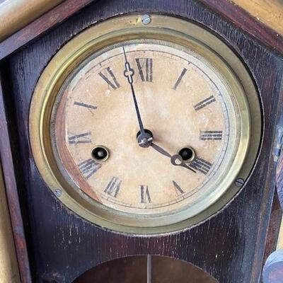 LOT#T37: 19th Century E. Ingraham & Co Rosewood Clock