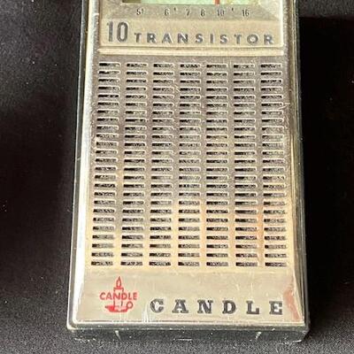 LOT#T38: Candle #10 Transistor Radio