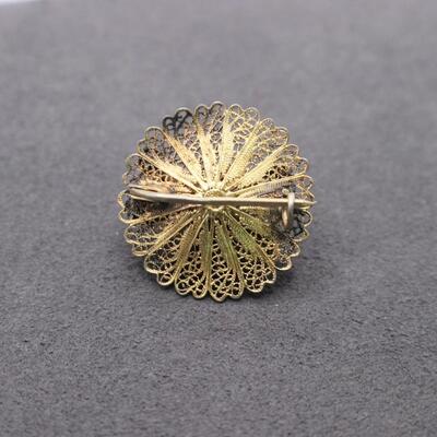 LOT#C52: Marked 900 Silver Victorian Pin [5.17g]