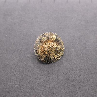 LOT#C52: Marked 900 Silver Victorian Pin [5.17g]
