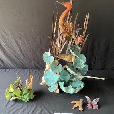 LOT#D64: Copper Fountain with Accessories