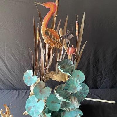 LOT#D64: Copper Fountain with Accessories