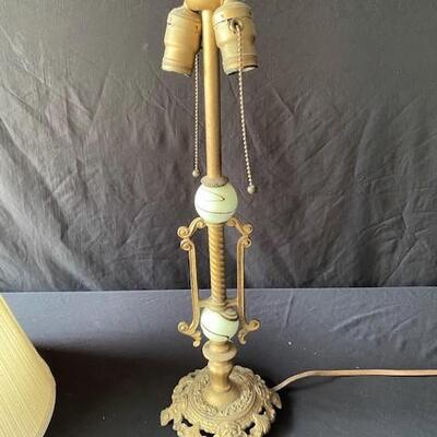 LOT#D67: Bronze Deco Lamp