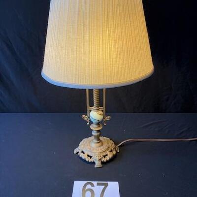 LOT#D67: Bronze Deco Lamp
