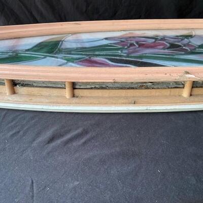 LOT#Y69: Stain Glass Door Insert Lot #2