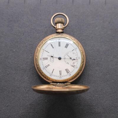 LOT#C71: Waltham Gold Filled Pocket Watch