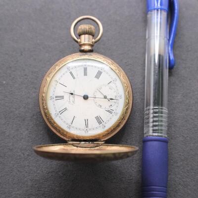 LOT#C71: Waltham Gold Filled Pocket Watch