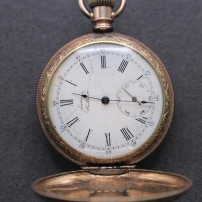LOT#C71: Waltham Gold Filled Pocket Watch