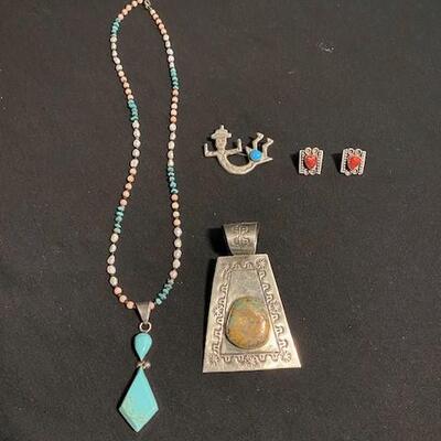LOT#R80: Assorted Southwestern Marked Sterling Lot [72g]