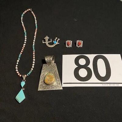 LOT#R80: Assorted Southwestern Marked Sterling Lot [72g]