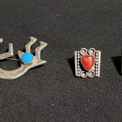 LOT#R80: Assorted Southwestern Marked Sterling Lot [72g]