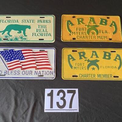 LOT#E137: Assorted License Plate Lot