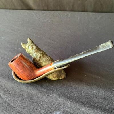 LOT#E155: Georg Jensen Pip & Dog Pipe Stand